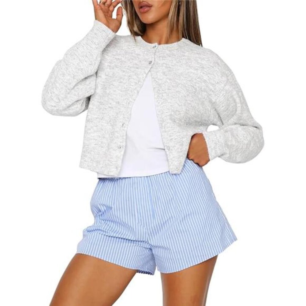 Cropped Cardigan Sweater - Picture 6 of 7